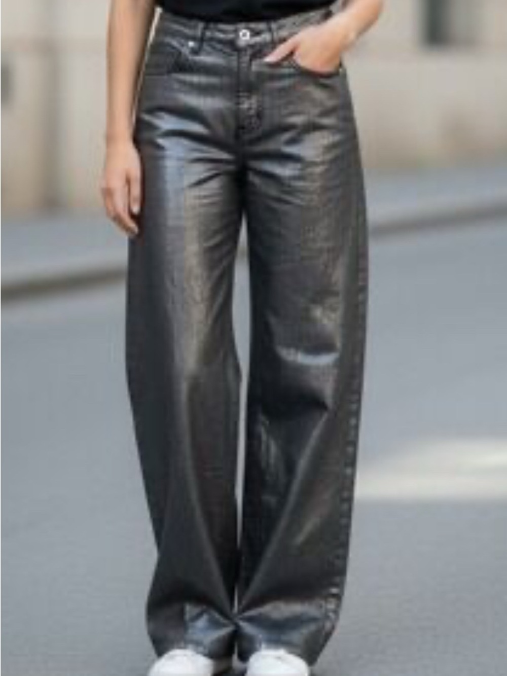 wild fable Black High-Rise Wide Leg Jeans